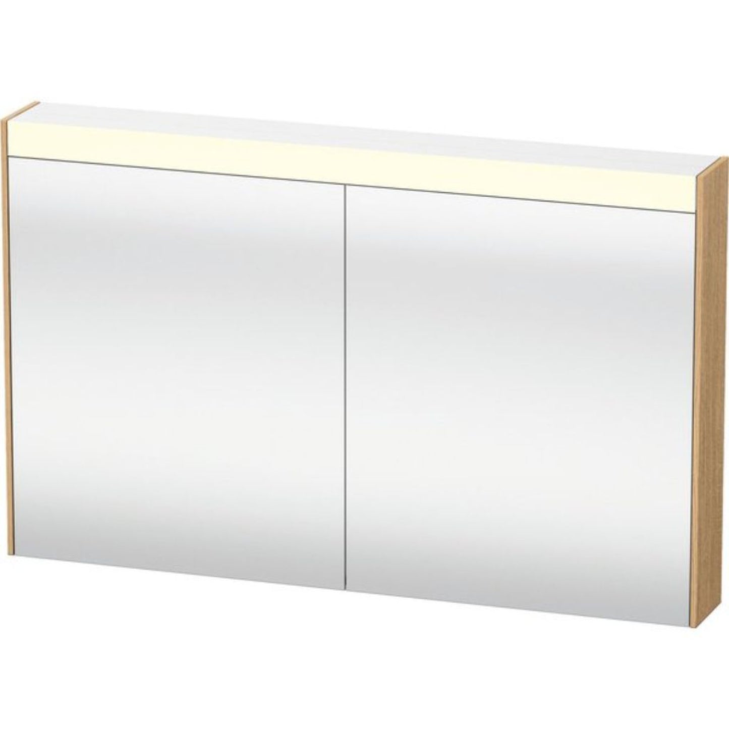 Duravit Brioso 40" x 30" x 6" Mirror Cabinet With Lighting Natural Oak