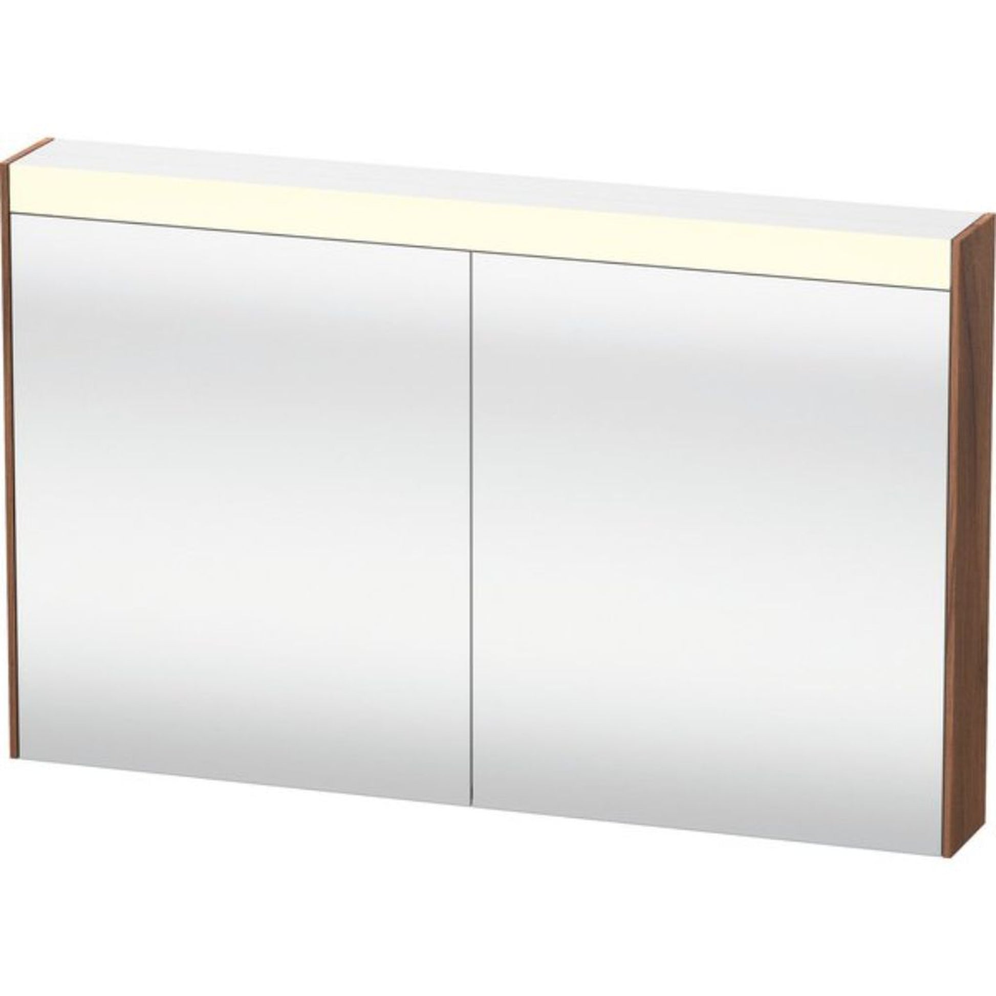 Duravit Brioso 40" x 30" x 6" Mirror Cabinet With Lighting Natural Walnut