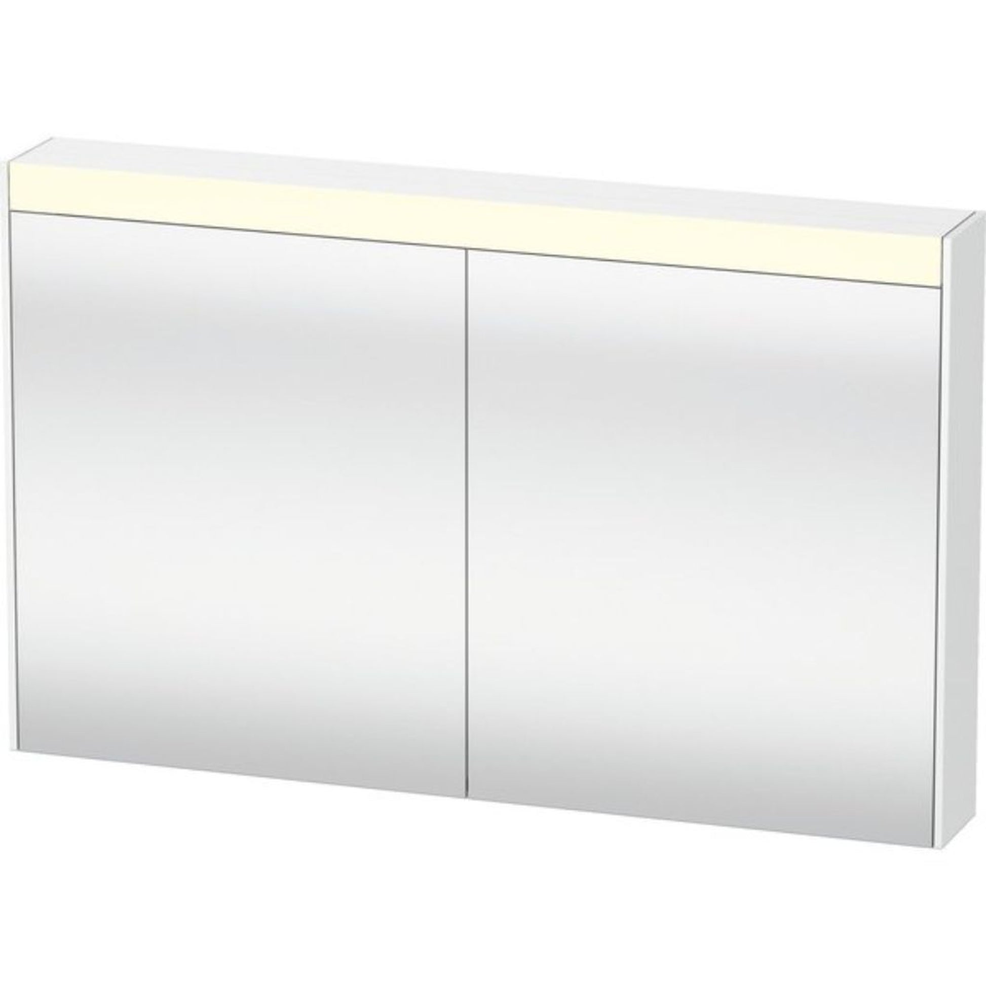 Duravit Brioso 40" x 30" x 6" Mirror Cabinet With Lighting White Matt
