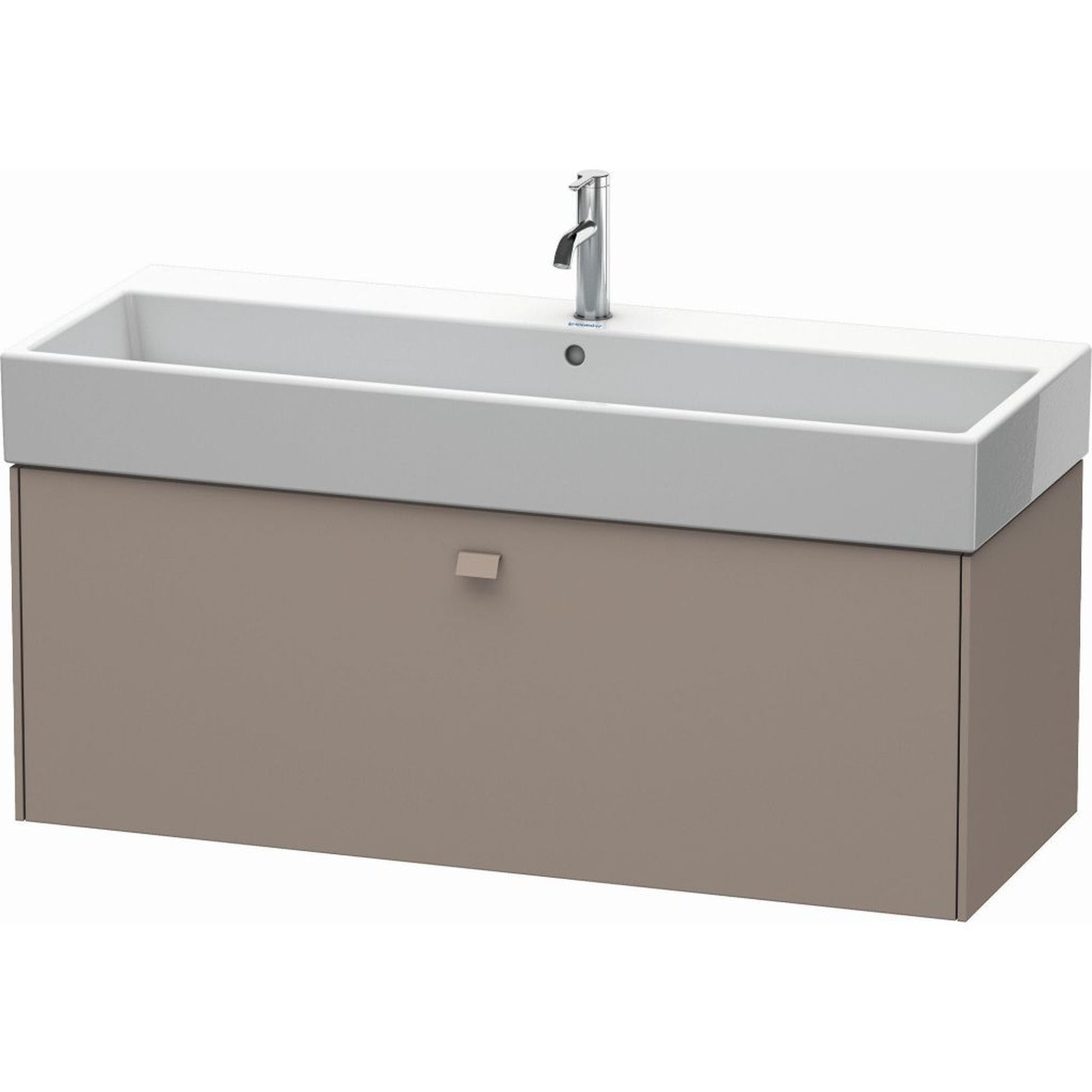 Duravit Brioso 47" x 17" x 18" One Drawer Wall-Mount Vanity Unit in Basalt Matt