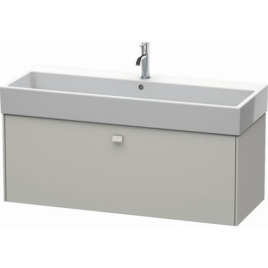 Duravit Brioso 47" x 17" x 18" One Drawer Wall-Mount Vanity Unit in Concrete Grey Matt