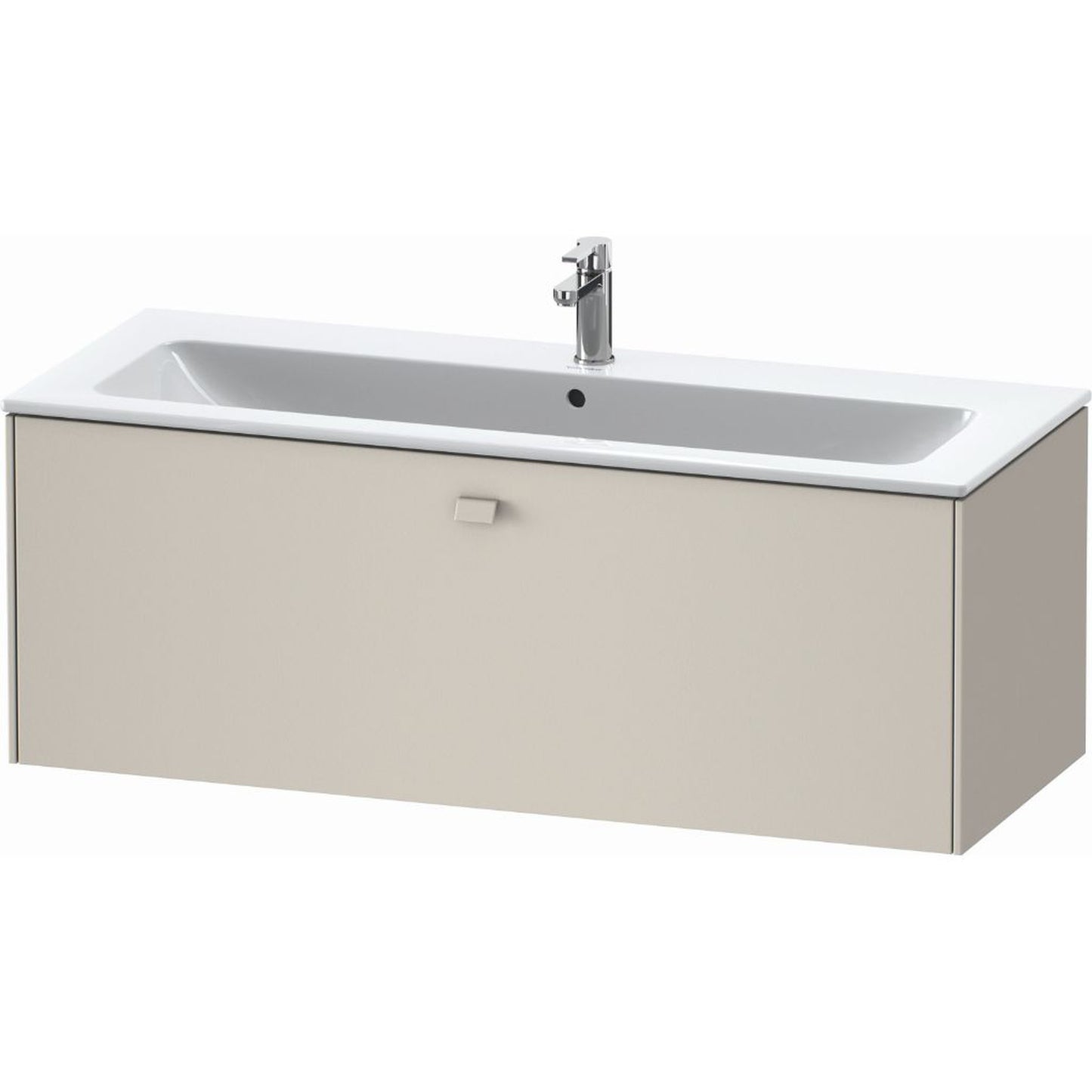 Duravit Brioso 48" x 17" x 19" One Drawer Wall-Mount Vanity Unit in Taupe