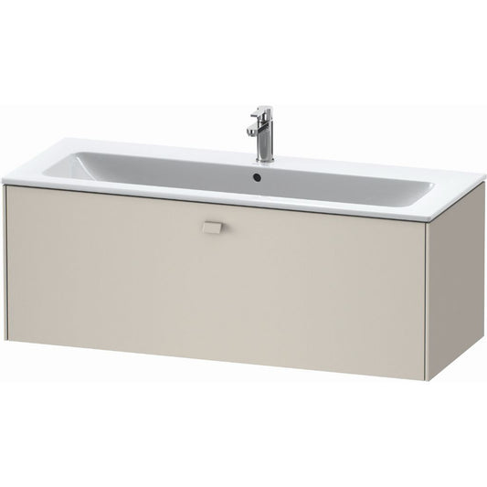 Duravit Brioso 48" x 17" x 19" One Drawer Wall-Mount Vanity Unit in Taupe