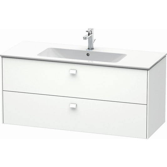 Duravit Brioso 48" x 22" x 19" Two Drawer Wall-Mount Vanity Unit in White Matt