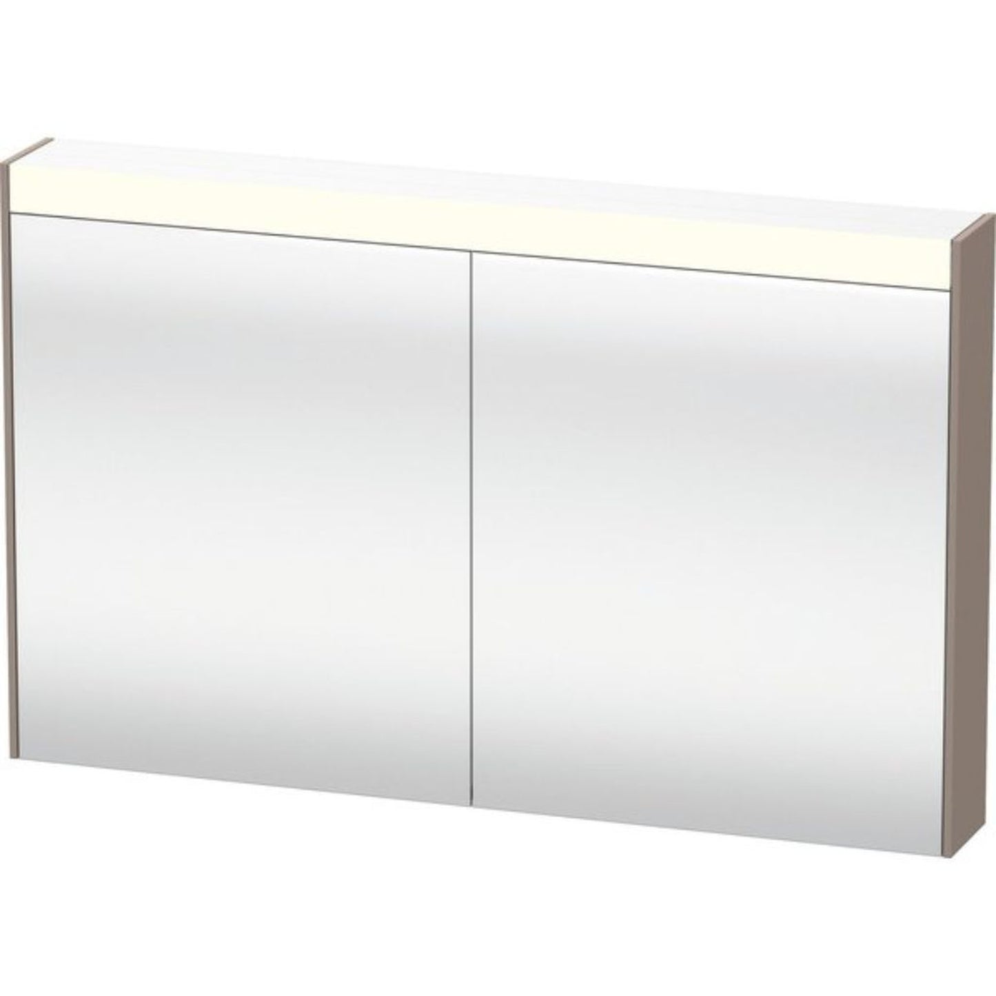 Duravit Brioso 48" x 30" x 6" Mirror Cabinet With Lighting Basalt Matt