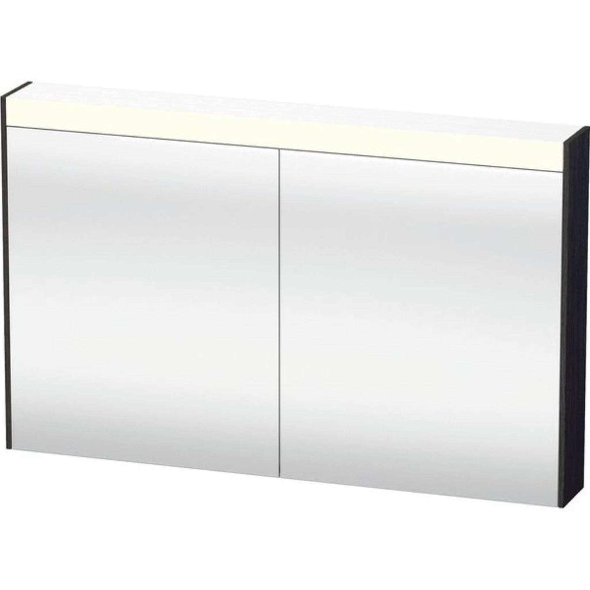 Duravit Brioso 48" x 30" x 6" Mirror Cabinet With Lighting Black Oak
