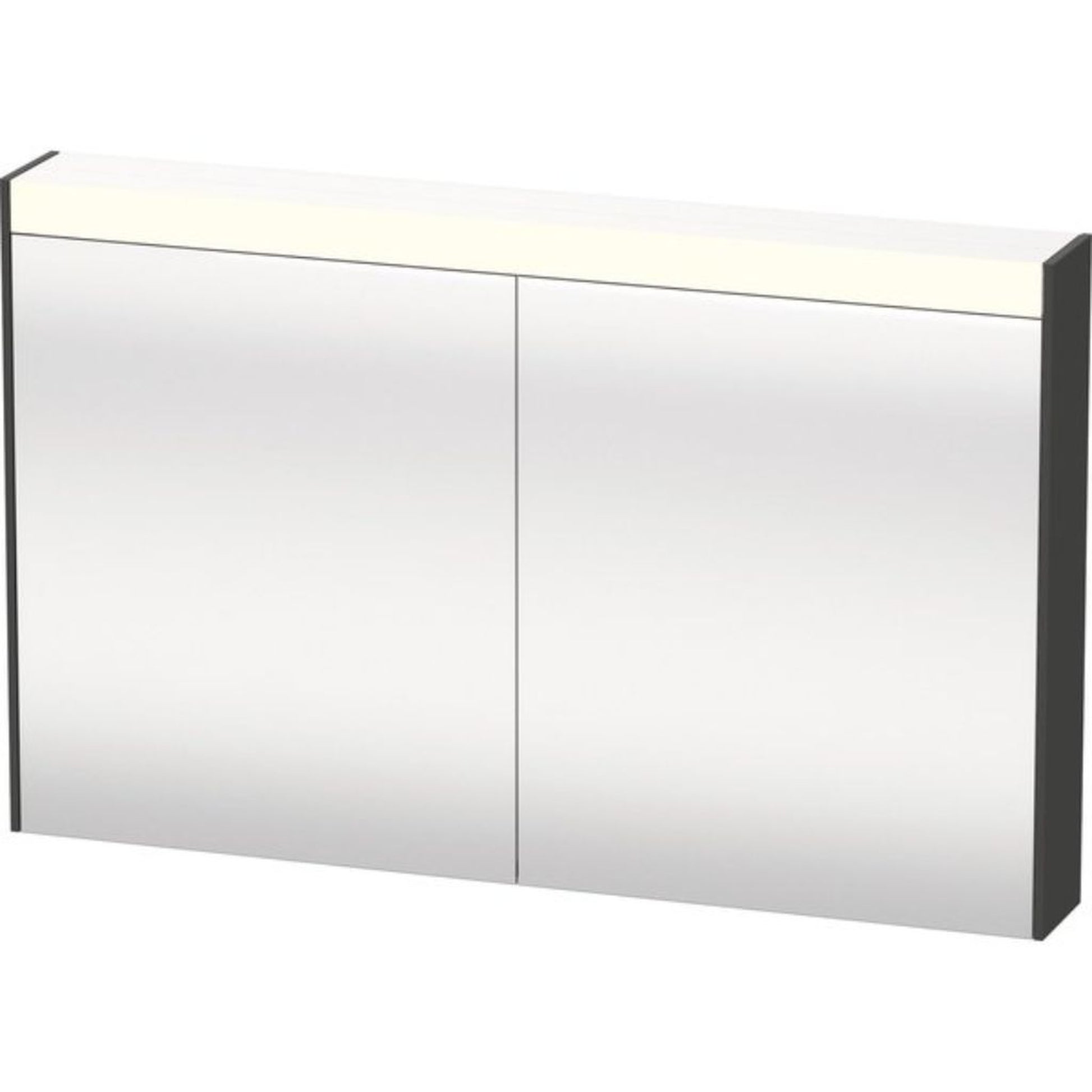 Duravit Brioso 48" x 30" x 6" Mirror Cabinet With Lighting Graphite Matt