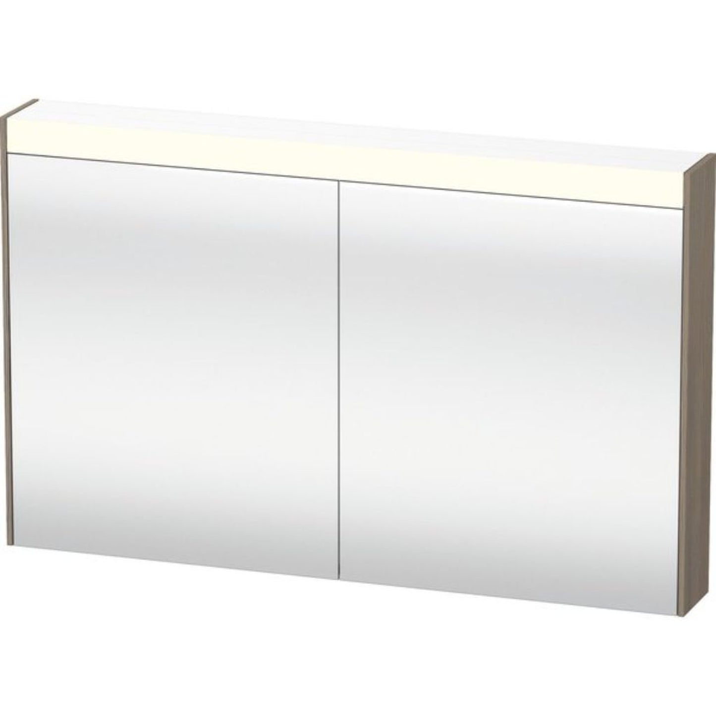 Duravit Brioso 48" x 30" x 6" Mirror Cabinet With Lighting Oak Terra