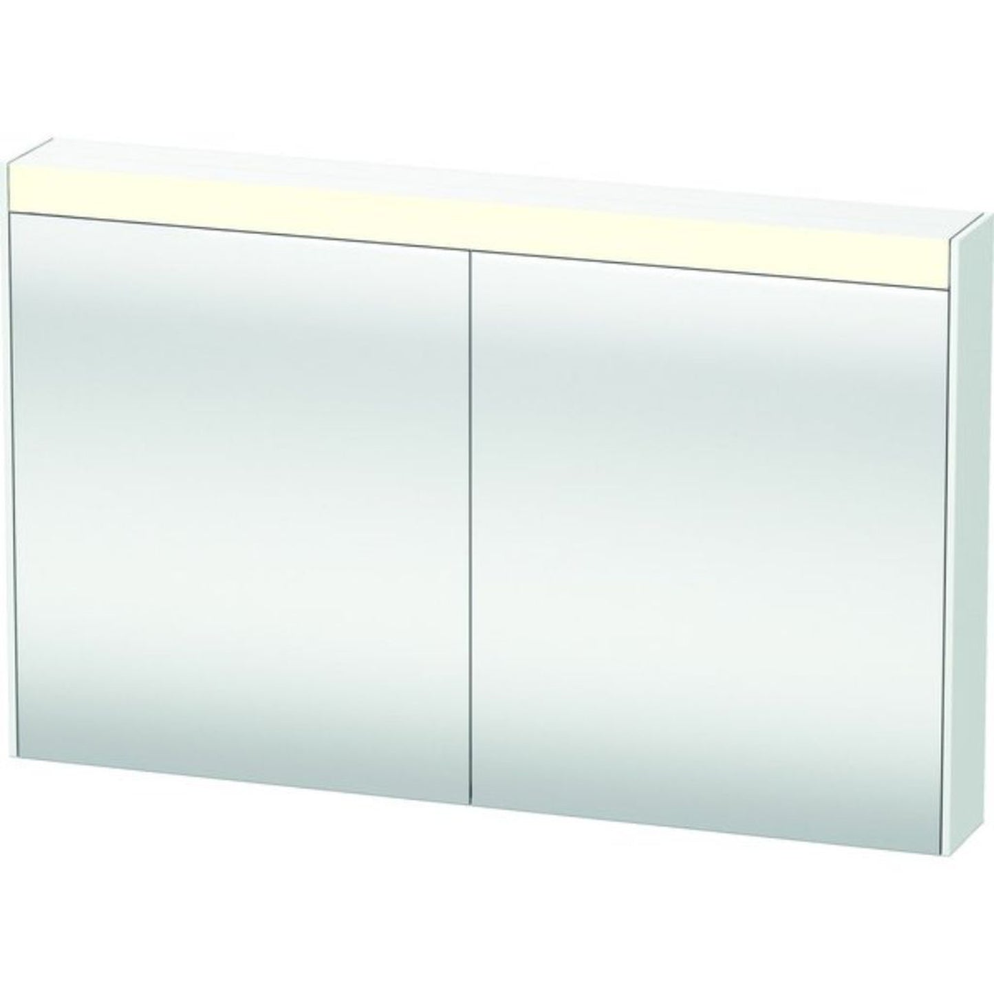 Duravit Brioso 48" x 30" x 6" Mirror Cabinet With Lighting White Matt