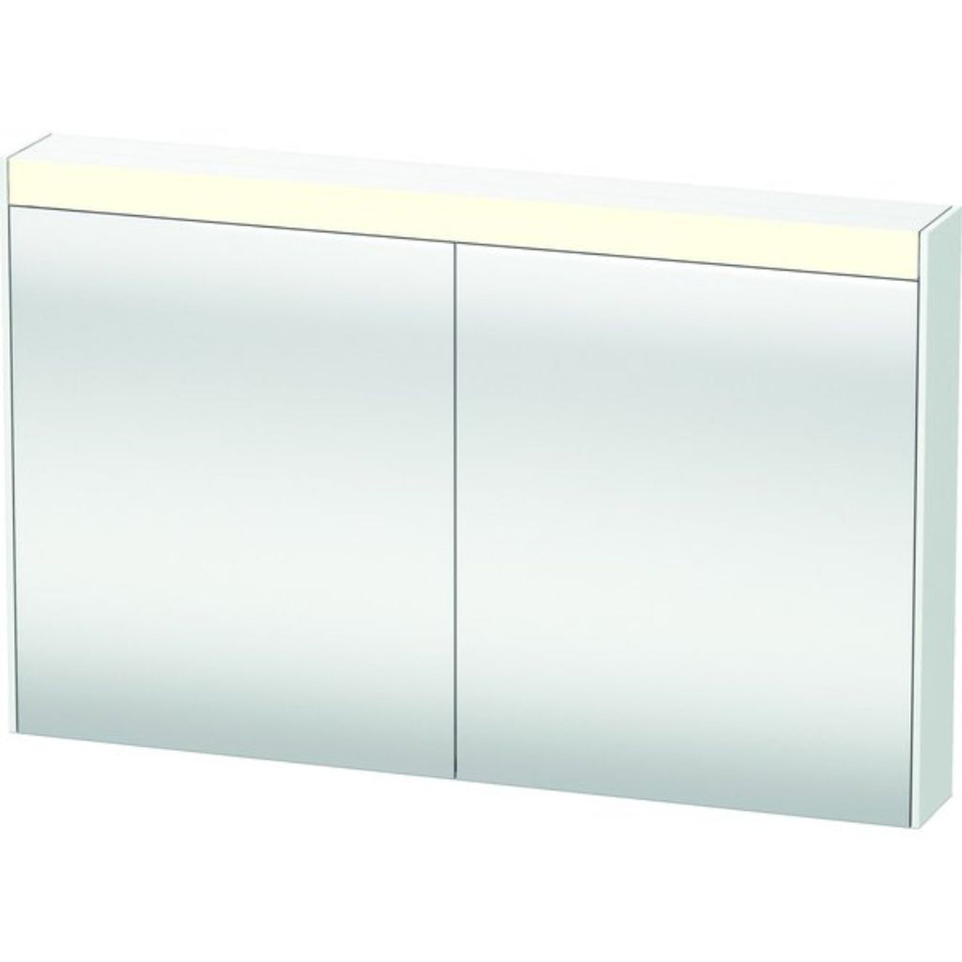 Duravit Brioso 48" x 30" x 6" Mirror Cabinet With Lighting White Matt