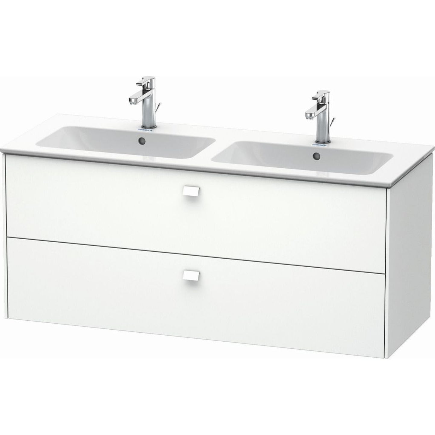 Duravit Brioso 51" x 22" x 19" Two Drawer Wall-Mount Vanity Unit in White Matt