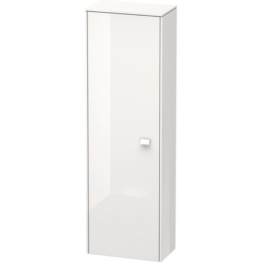 Duravit Brioso BR1300 17" x 52" x 9" Semi Tall Cabinet With Left Door in White High Gloss