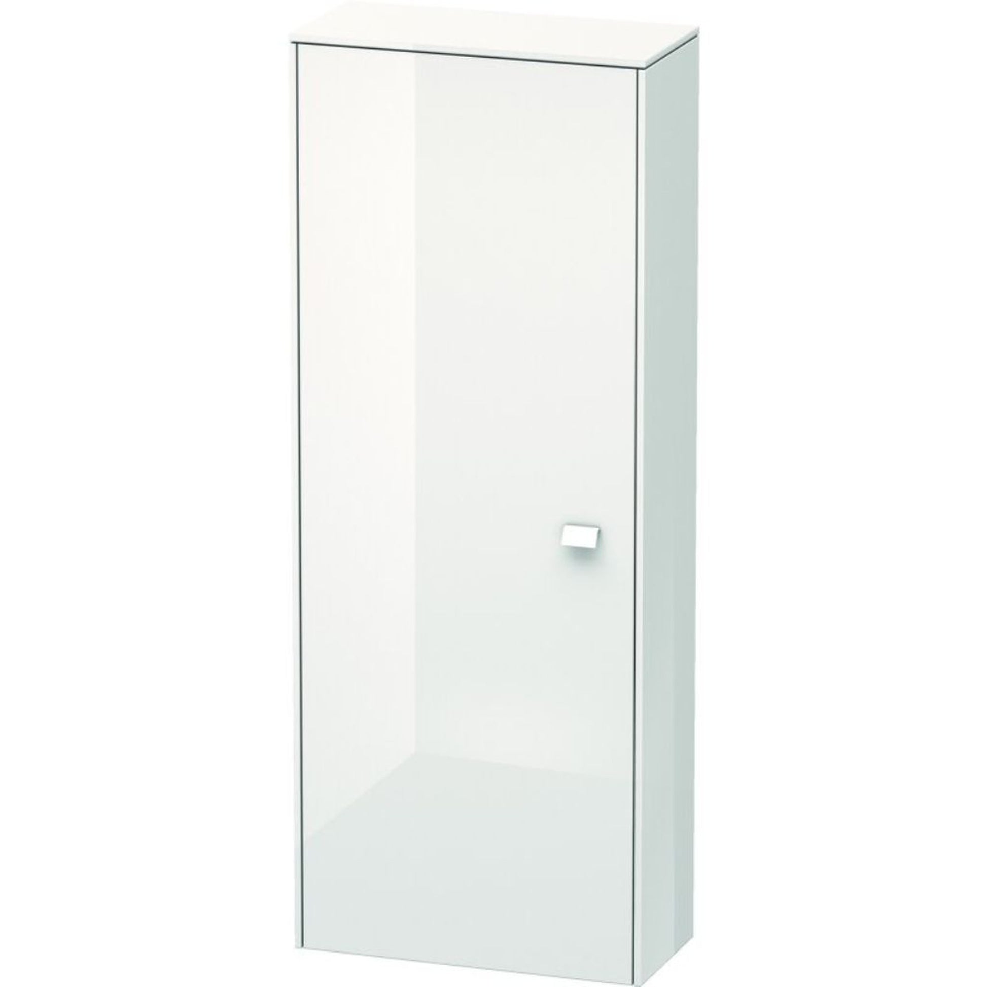 Duravit Brioso BR1301 20" x 52" x 9" Semi Tall Cabinet With Left Door in White High Gloss