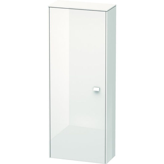 Duravit Brioso BR1301 20" x 52" x 9" Semi Tall Cabinet With Left Door in White High Gloss