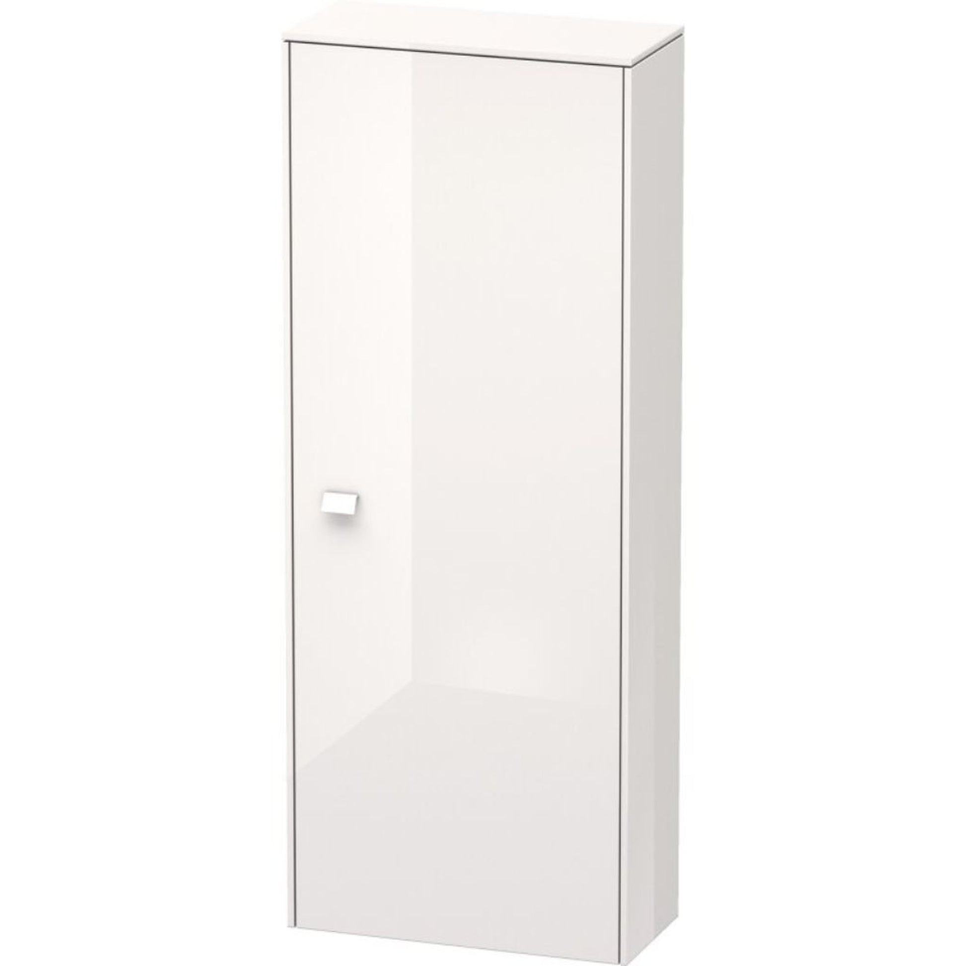 Duravit Brioso BR1301 20" x 52" x 9" Semi Tall Cabinet With Right Door in White High Gloss