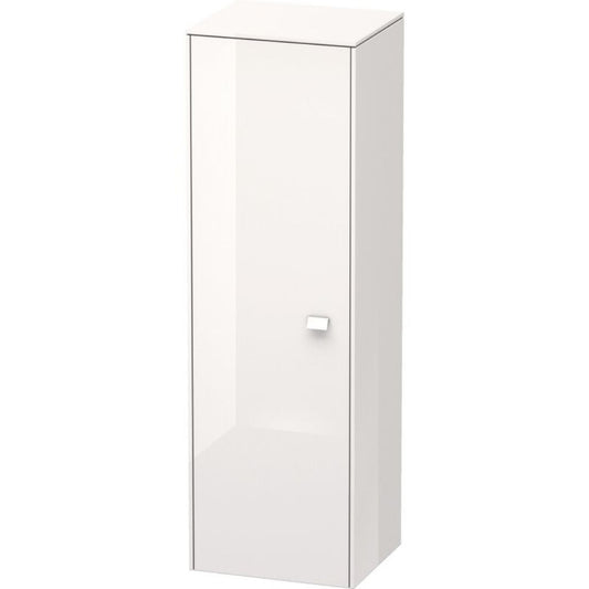 Duravit Brioso BR1310 17" x 52" x 14" Semi Tall Cabinet With Left Door in White High Gloss