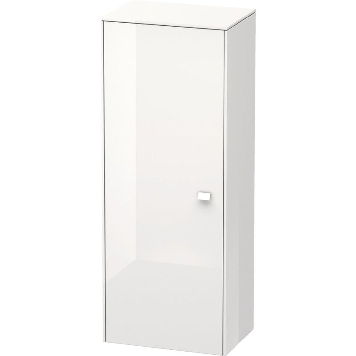 Duravit Brioso BR1311 20" x 52" x 14" Semi Tall Cabinet With Left Door in White High Gloss