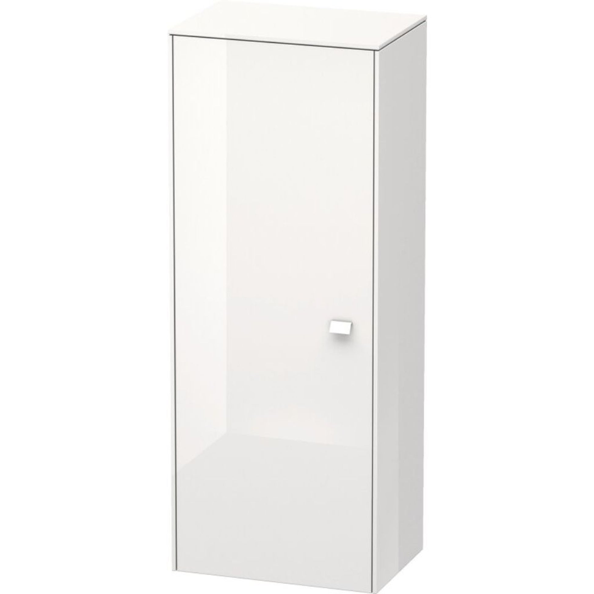 Duravit Brioso BR1311 20" x 52" x 14" Semi Tall Cabinet With Left Door in White High Gloss