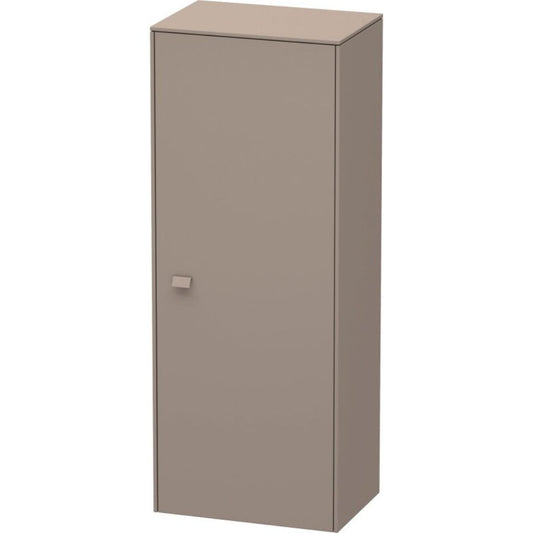 Duravit Brioso BR1311 20" x 52" x 14" Semi Tall Cabinet With Right Door in Basalt Matt