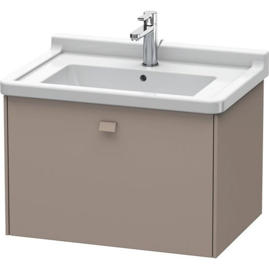 Duravit Brioso BR40410 26" x 18" x 18" One Drawer Wall-Mount Vanity Unit in Basalt Matt