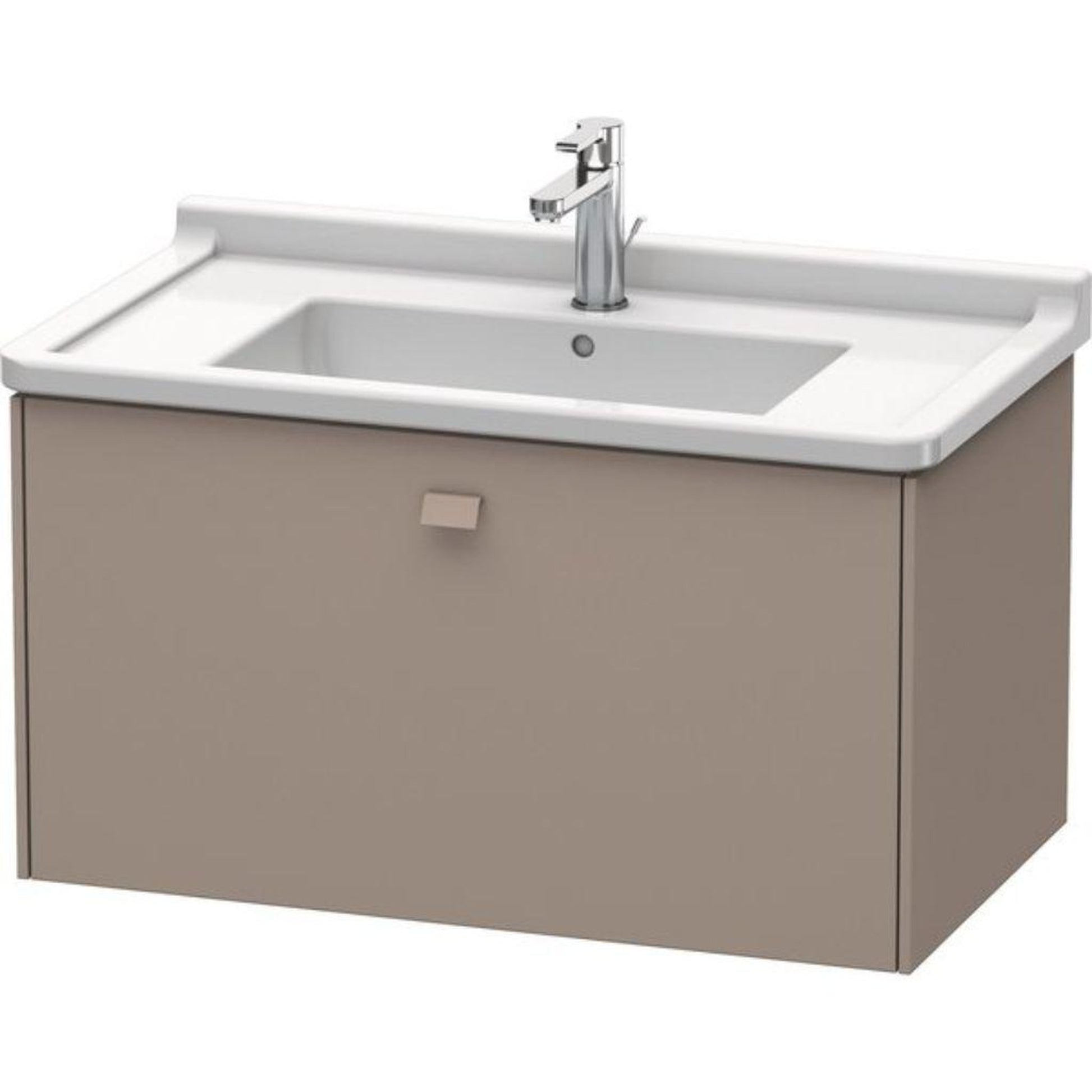 Duravit Brioso BR40420 32" x 18" x 18" One Drawer Wall-Mount Vanity Unit in Basalt Matt