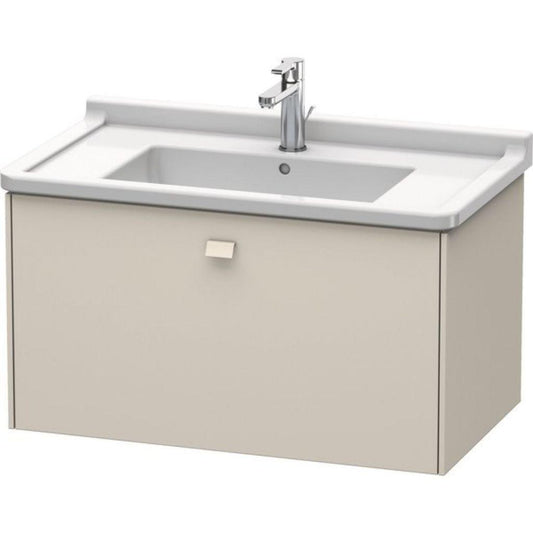 Duravit Brioso BR40420 32" x 18" x 18" One Drawer Wall-Mount Vanity Unit in Taupe