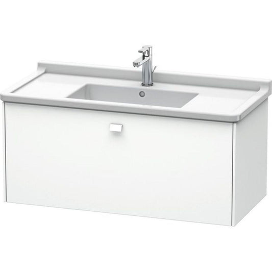 Duravit Brioso BR40430 40" x 18" x 18" One Drawer Wall-Mount Vanity Unit in White Matt