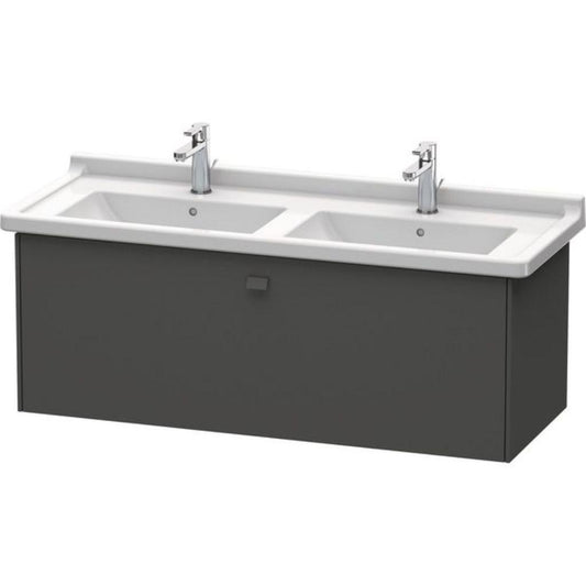 Duravit Brioso BR40440 48" x 18" x 18" One Drawer Wall-Mount Vanity Unit in Graphite Matt