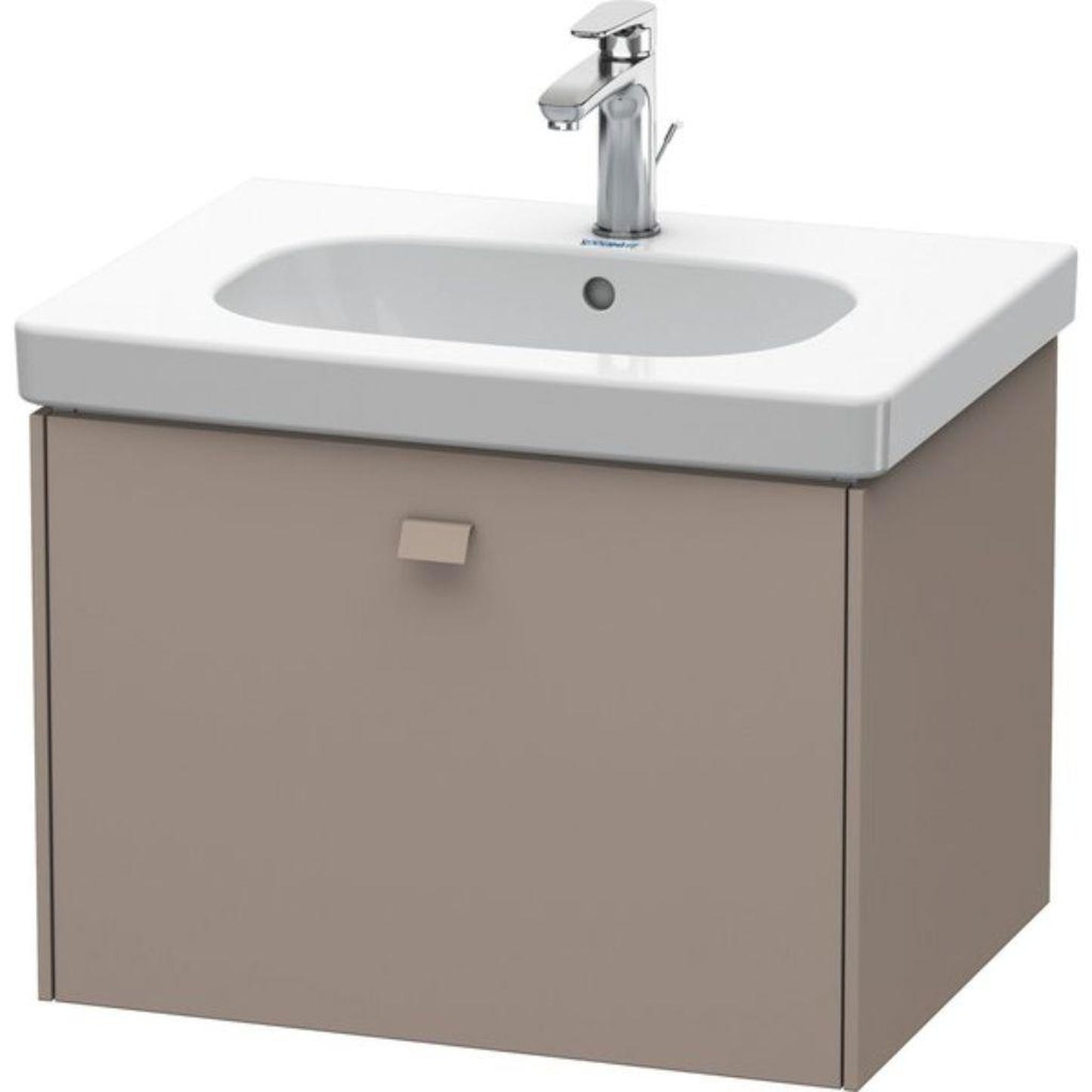 Duravit Brioso BR40450 24" x 18" x 18" One Drawer Wall-Mount Vanity Unit in Basalt Matt