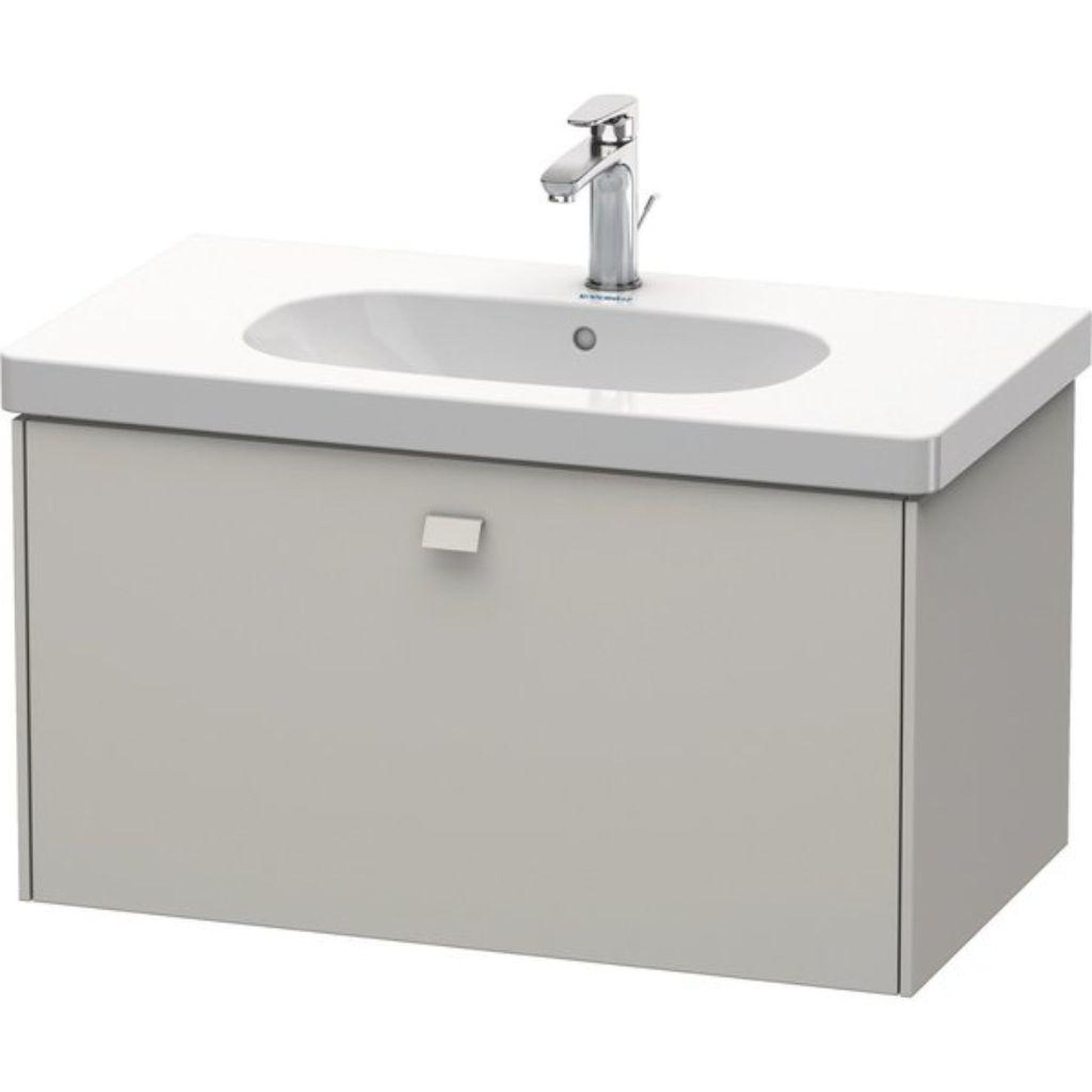 Duravit Brioso BR40460 32" x 18" x 18" One Drawer Wall-Mount Vanity Unit in Concrete Grey Matt