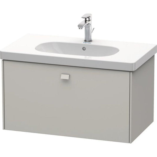 Duravit Brioso BR40460 32" x 18" x 18" One Drawer Wall-Mount Vanity Unit in Concrete Grey Matt