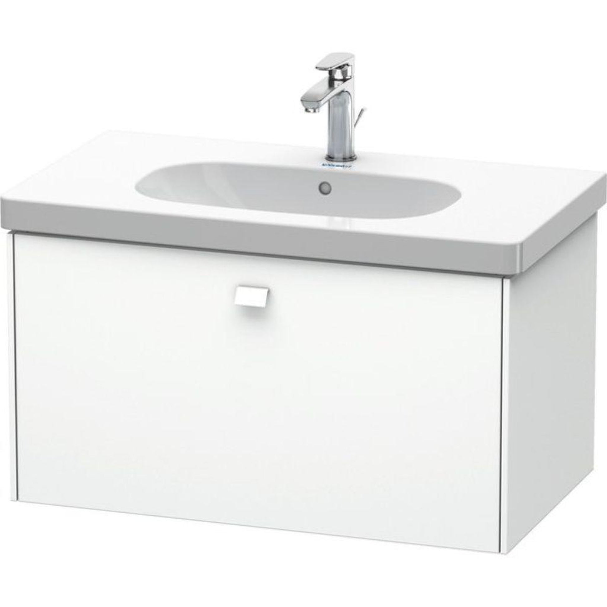 Duravit Brioso BR40460 32" x 18" x 18" One Drawer Wall-Mount Vanity Unit in White Matt