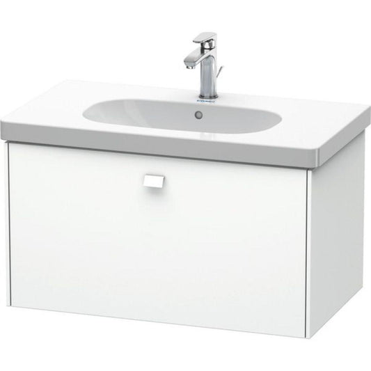 Duravit Brioso BR40460 32" x 18" x 18" One Drawer Wall-Mount Vanity Unit in White Matt