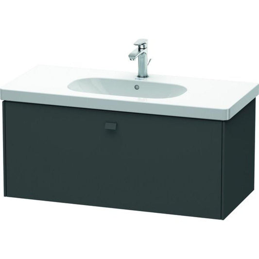Duravit Brioso BR40470 40" x 18" x 18" One Drawer Wall-Mount Vanity Unit in Graphite Matt
