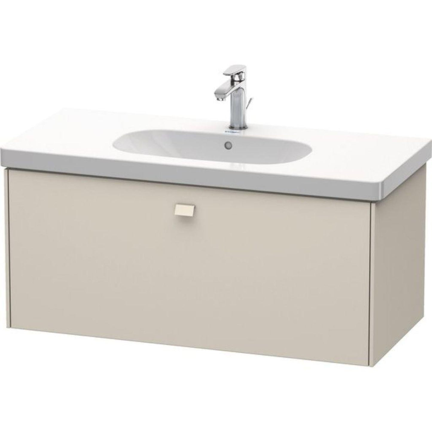 Duravit Brioso BR40470 40" x 18" x 18" One Drawer Wall-Mount Vanity Unit in Taupe