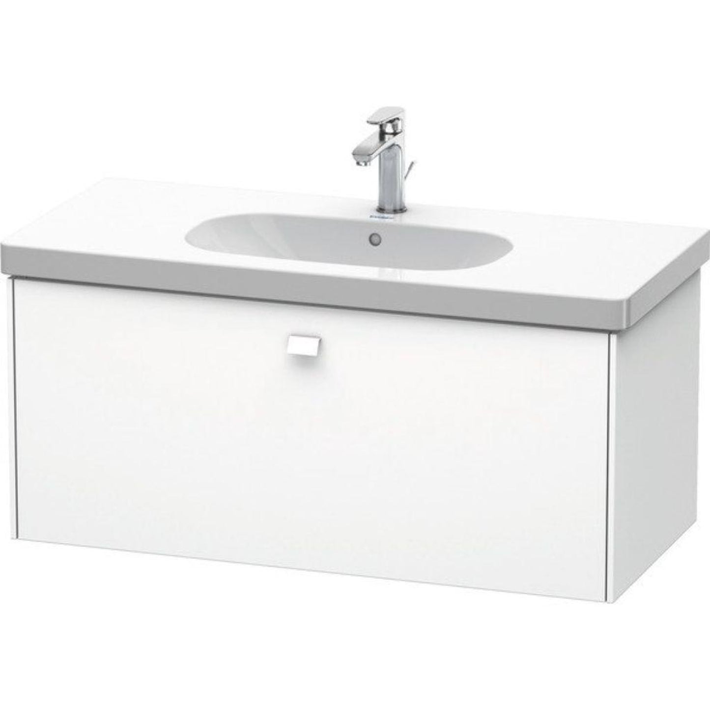 Duravit Brioso BR40470 40" x 18" x 18" One Drawer Wall-Mount Vanity Unit in White Matt