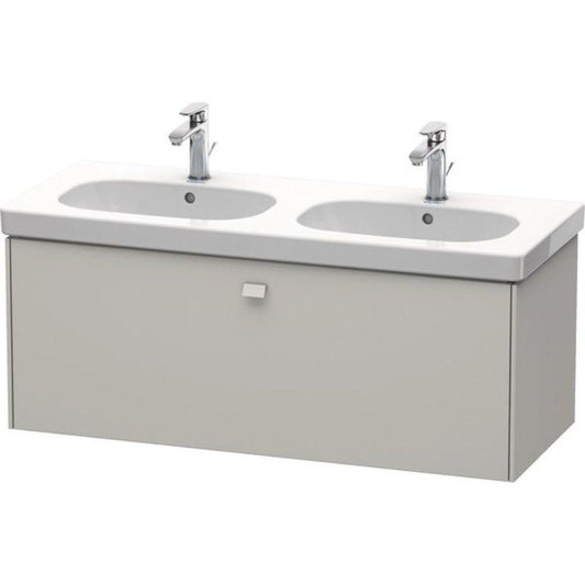 Duravit Brioso BR40480 46" x 18" x 18" One Drawer Wall-Mount Vanity Unit in Concrete Grey Matt