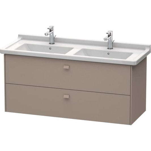 Duravit Brioso BR41440 48" x 22" x 18" Two Drawer Wall-Mount Vanity Unit in Basalt Matt