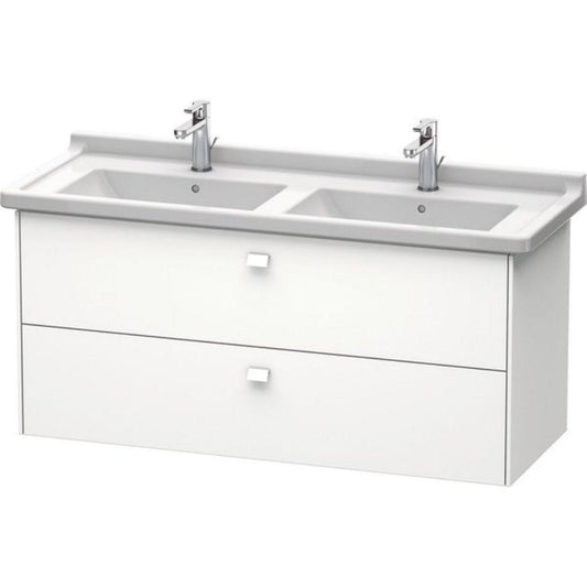 Duravit Brioso BR41440 48" x 22" x 18" Two Drawer Wall-Mount Vanity Unit in White Matt