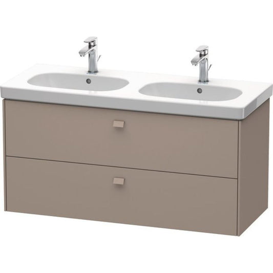 Duravit Brioso BR41480 46" x 22" x 18" Two Drawer Wall-Mount Vanity Unit in Basalt Matt