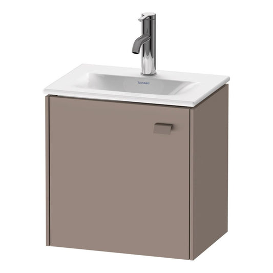 Duravit Brioso BR4208 17" x 17" x 12" Wall-Mount Vanity Unit With Left Hinge One Door Cabinet in Basalt Matt