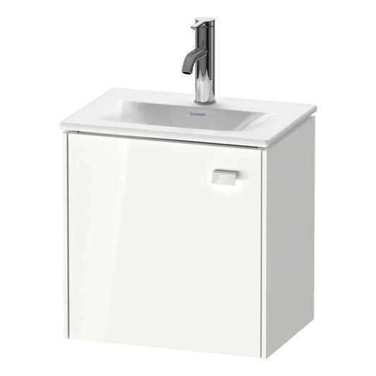 Duravit Brioso BR4208 17" x 17" x 12" Wall-Mount Vanity Unit With Left Hinge One Door Cabinet in White High Gloss