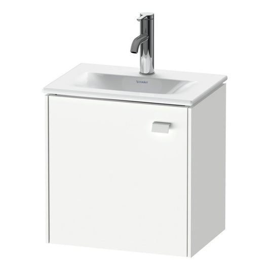 Duravit Brioso BR4208 17" x 17" x 12" Wall-Mount Vanity Unit With Left Hinge One Door Cabinet in White Matt