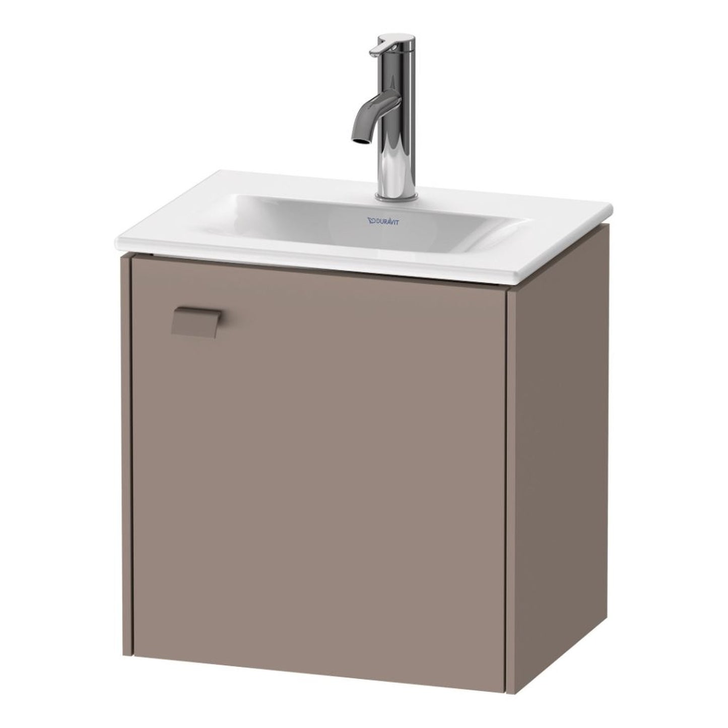 Duravit Brioso BR4208 17" x 17" x 12" Wall-Mount Vanity Unit With Right Hinge One Door Cabinet in Basalt Matt