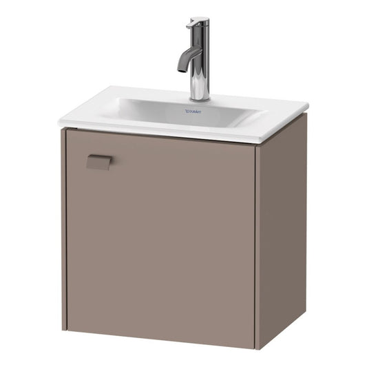 Duravit Brioso BR4208 17" x 17" x 12" Wall-Mount Vanity Unit With Right Hinge One Door Cabinet in Basalt Matt