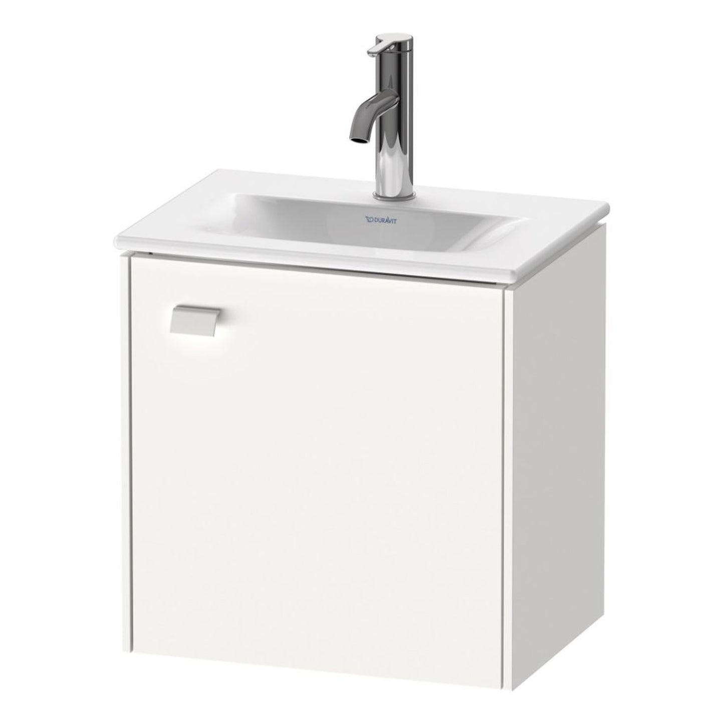 Duravit Brioso BR4208 17" x 17" x 12" Wall-Mount Vanity Unit With Right Hinge One Door Cabinet in White Matt