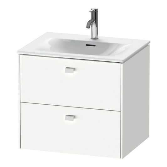 Duravit Brioso BR43100 24" x 22" x 19" Two Drawer Wall-Mount Vanity Unit in White Matt