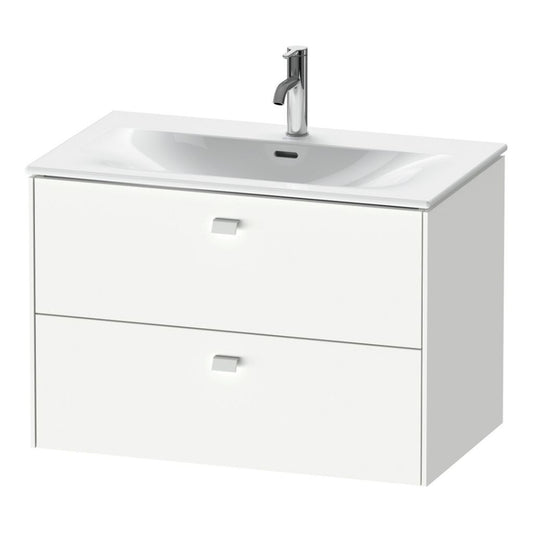 Duravit Brioso BR43120 32" x 22" x 19" Two Drawer Wall-Mount Vanity Unit in White Matt
