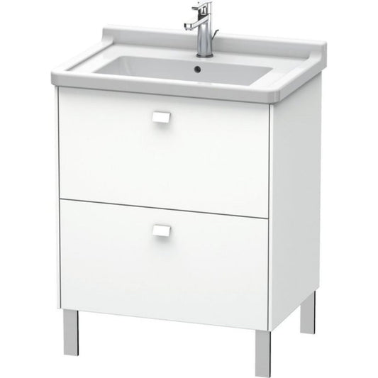 Duravit Brioso BR44210 26" x 27" x 18" Two Drawer Floor Standing Vanity Unit in White Matt