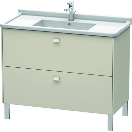 Duravit Brioso BR44230 40" x 27" x 18" Two Drawer Floor Standing Vanity Unit in Taupe